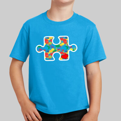 Youth - Puzzle Piece T-Shirt - Autism Awareness Thumbnail