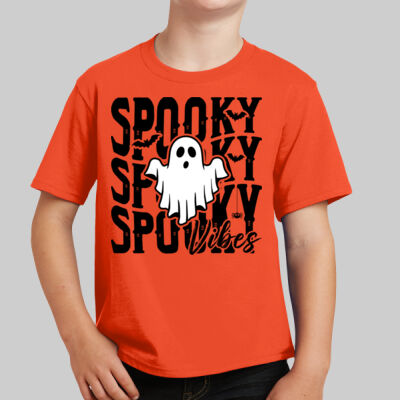 Youth T-Shirt - Fall Holidays - Spooky Vibes Thumbnail