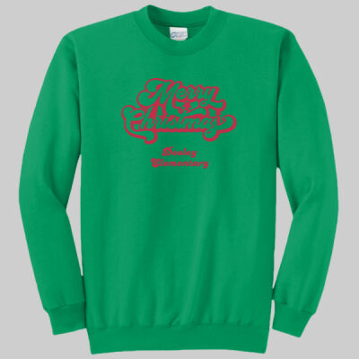 Adult Crewneck - Winter - Merry Christmas Red Thumbnail