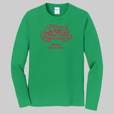 Adult Long Sleeve Shirt - Winter - Merry Christmas Red Thumbnail