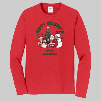 Adult Long Sleeve Shirt - Winter - Merry Christmas Green Thumbnail