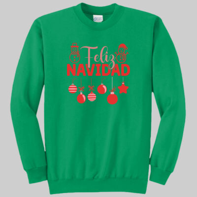 Adult Crewneck - Winter - Feliz Navidad Red Thumbnail