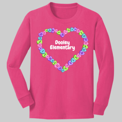 Youth Long Sleeve Shirt - Spring Holidays - Candy Hearts Thumbnail