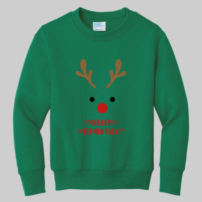 Youth Crewneck - Winter - Reindeer Thumbnail