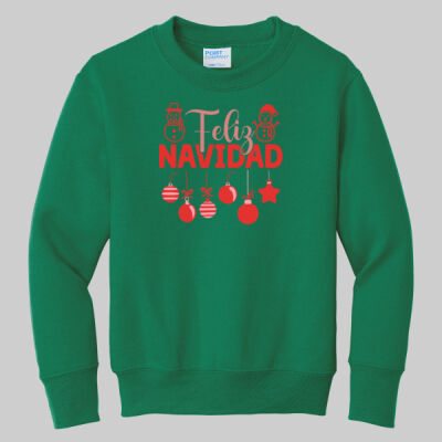 Youth Crewneck - Winter - Feliz Navidad Red Thumbnail